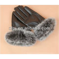 Fashion Ladies Real Rabbit Fur,Fox Fur Leather Gloves